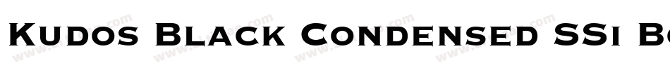 Kudos Black Condensed SSi Bold Condensed字体转换
